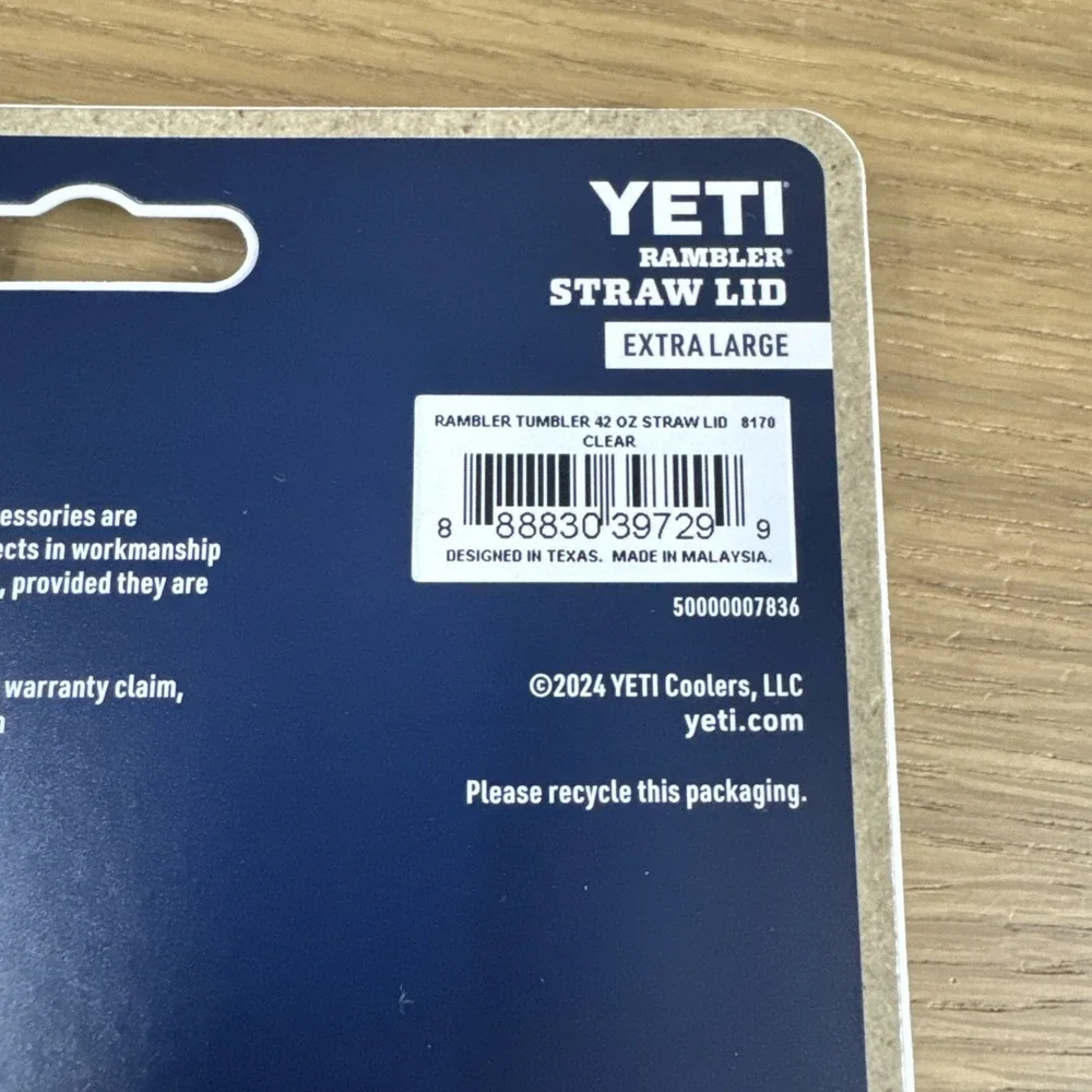 YETI Rambler Straw Lid Extra Large For 42oz Tumbler New